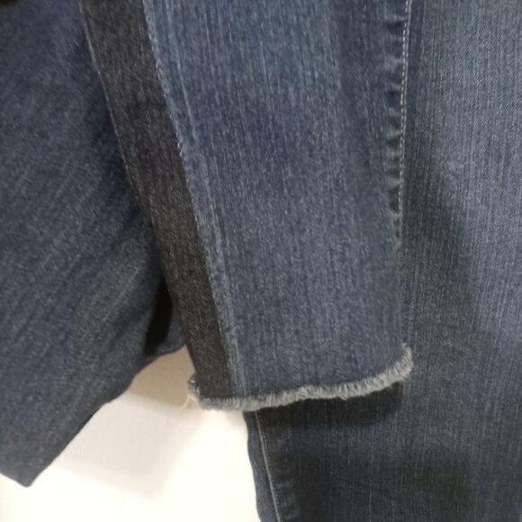 Paige Hoxton Side Stripes Raw hem Ankle Jeans Size 29 in Blue Color - Picture 5 of 16